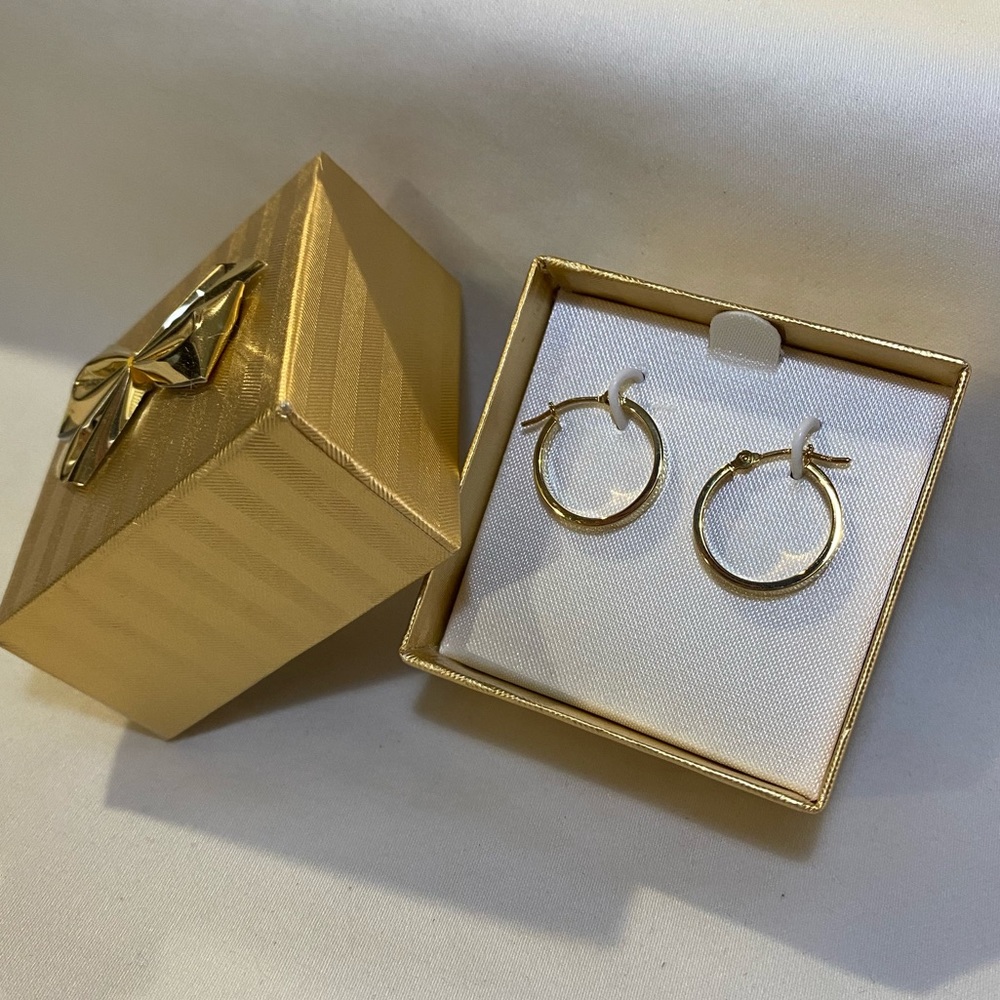 Small Hoop Earrings - 14K Gold